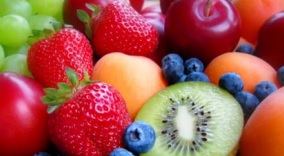A closeup of fruit